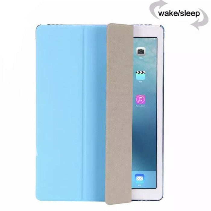 Sky blue full-body cover for iPad 7th, 8th, 9th generation 10.2-inch tablet by 9eight5, showing protective case and design details.