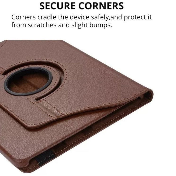 Brown full-body cover for Samsung Galaxy Tab 4 10.1-inch T530/T531/T535 by 9eight5, providing protection and style.
