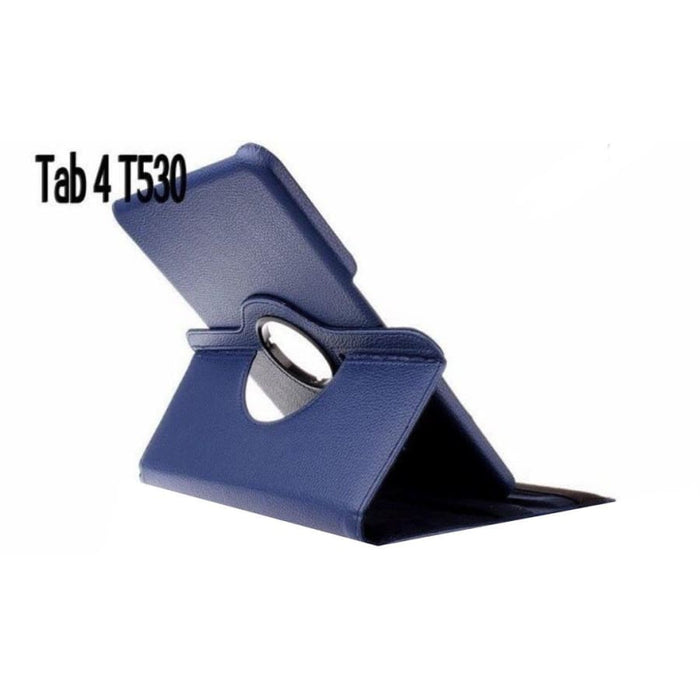 Full-body navy cover for Samsung Galaxy Tab 4 10.1-inch T530/T531/T535, showing protective case with precise cutouts and sleek design.