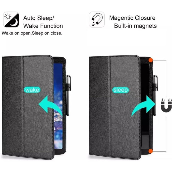 Black full-body cover for Samsung Galaxy Tab A 10.1” (2019) T510/T515 by 9eight5, showing the protective tablet case design.