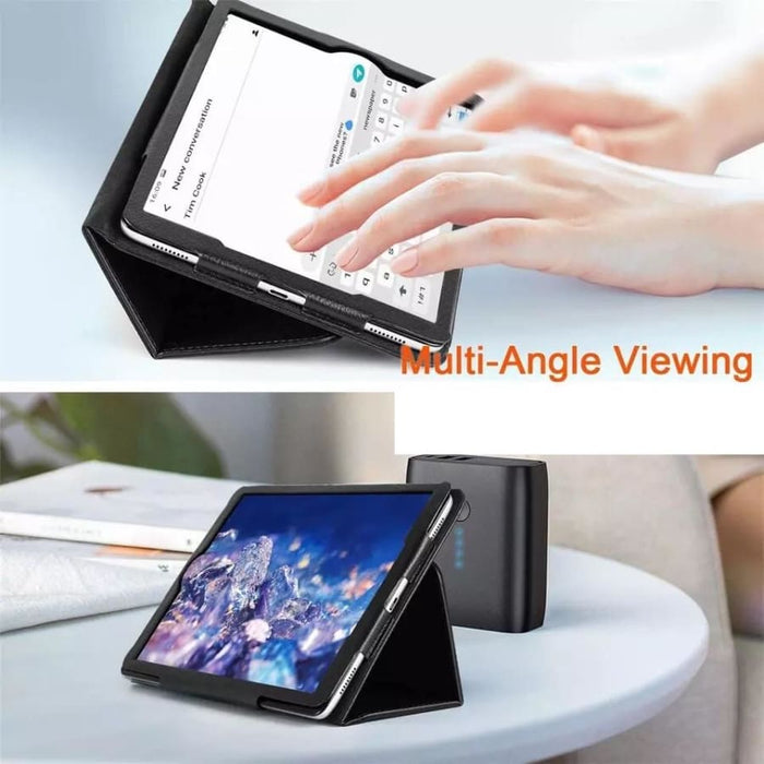 Black full-body tablet cover for Samsung Galaxy Tab A 10.1” (2019) T510/T515 by 9eight5, showing protective front and back design.