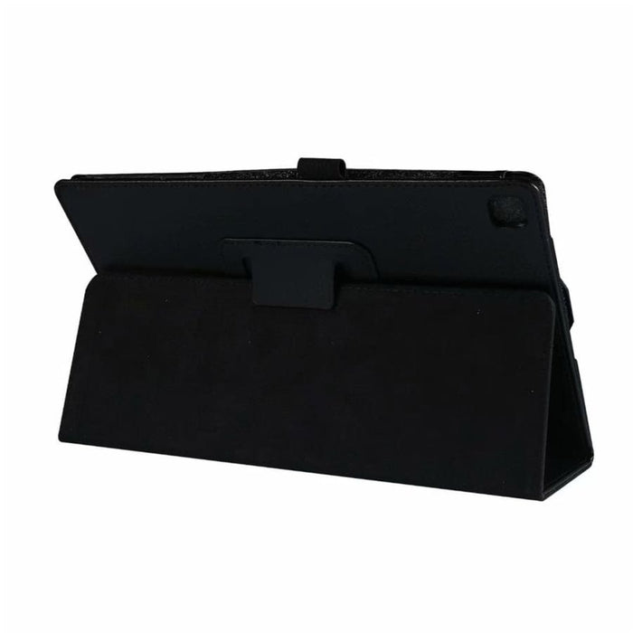 Black full-body cover for Samsung Galaxy Tab A7 10.4” (2020) T500/T505, made by 9eight5, protects the tablet from scratches and bumps.