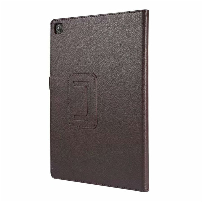 Brown full-body protective cover for Samsung Galaxy Tab A7 10.4” (2020) T500/T505 by 9eight5, showing the tablet with the cover on.