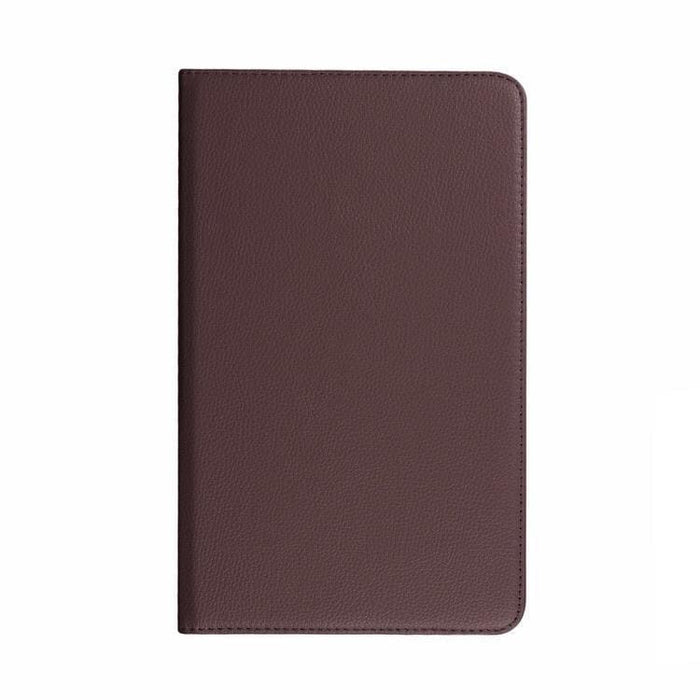 9eight5 full-body brown cover for Samsung Galaxy Tab S 10.5” (2014) T800/T805, showing protective tablet case from front angle.