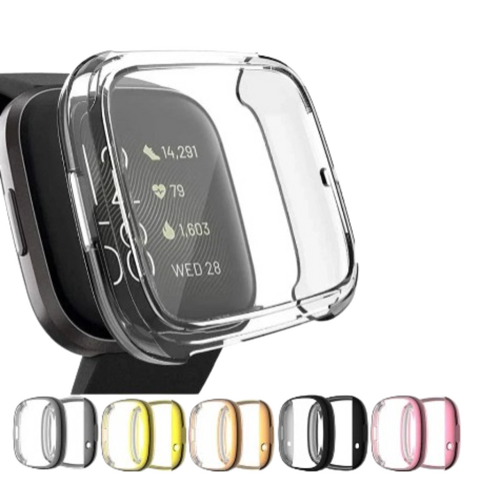 Habicare full cover TWS watch case for Fitbit Sense 2, showcasing a sleek, protective design for the smartwatch.