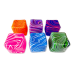 Fun Doh 2.5 Inch Squish & Squeeze SWIRL Cube Squishy Sensory Toy - Assorted