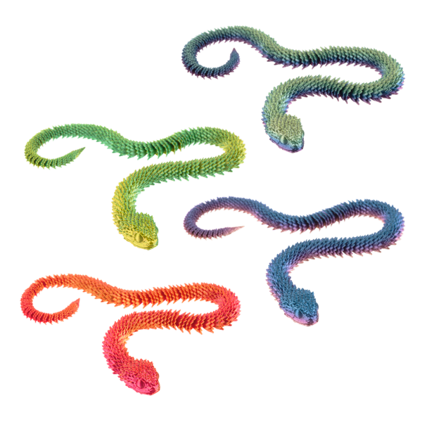 Ganz 18 Inch Shimmer Creatures Snake - Articulated Fidget Toy - Assorted