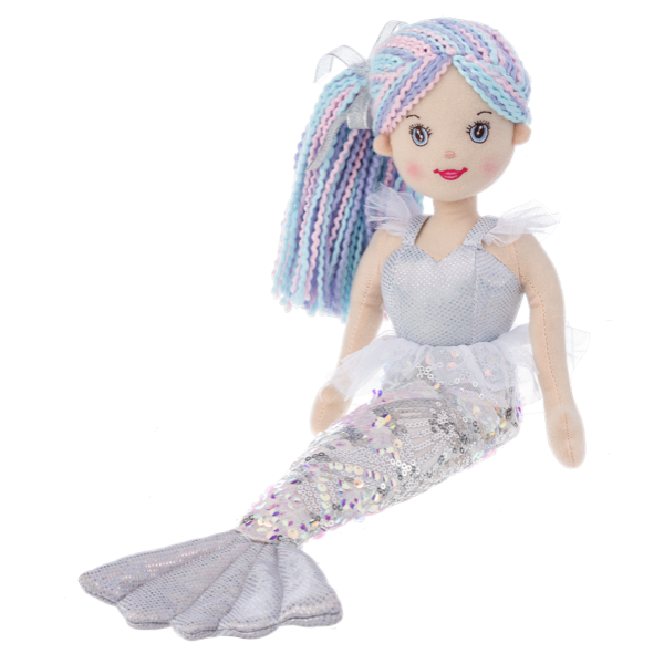 Ganz 18 Shimmer Cove Mermaid Plush Doll Toy - Cascade