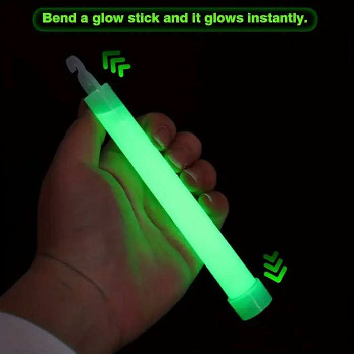 Pack of five 9eight5 glow sticks, colorful multipurpose tools and kits for parties, events, or outdoor activities.