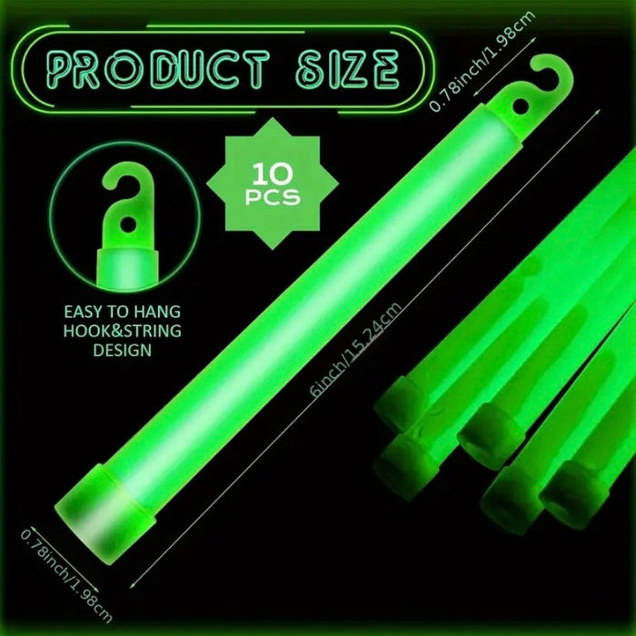 Set of five colorful glow sticks from 9eight5, versatile tools & kits for parties, events, or outdoor activities.