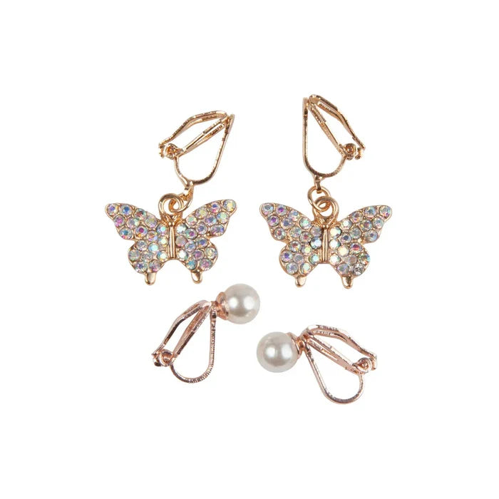 Great Pretenders Butterfly Clip-On Earrings 2 Pairs