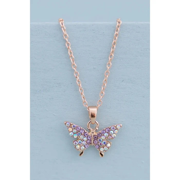 Great Pretenders Butterfly Gem Necklace
