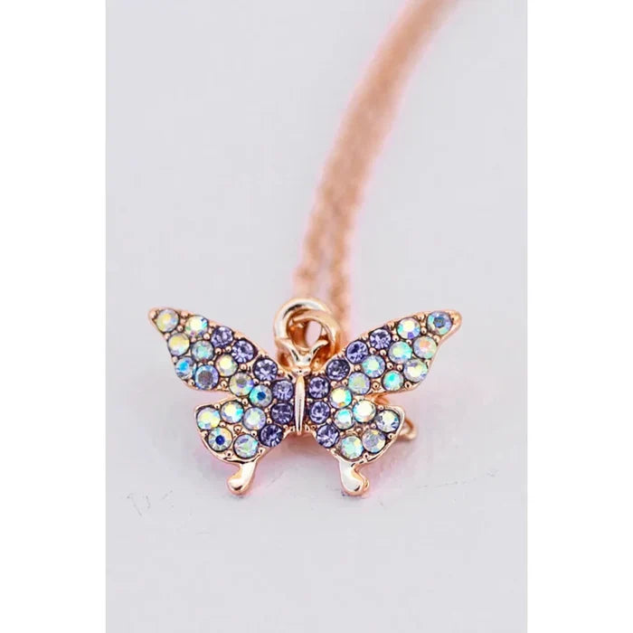 Great Pretenders Butterfly Gem Necklace
