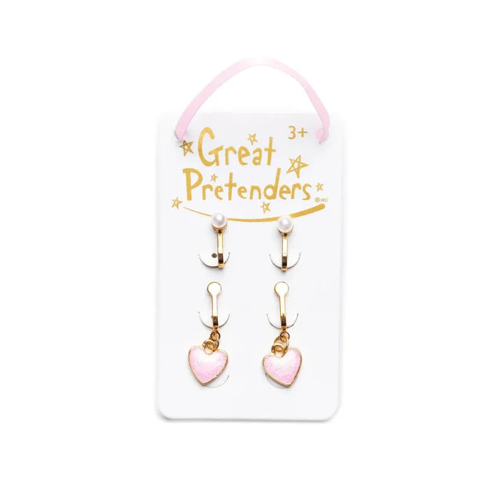 Great Pretenders Cute & Classy Clip-On Earrings - 2 Pair