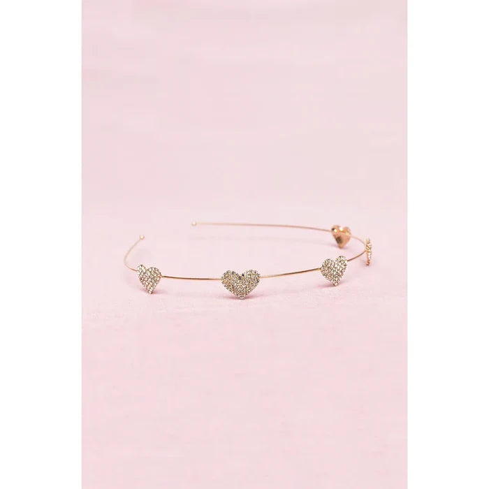 Great Pretenders Rhinestone Heart Headband