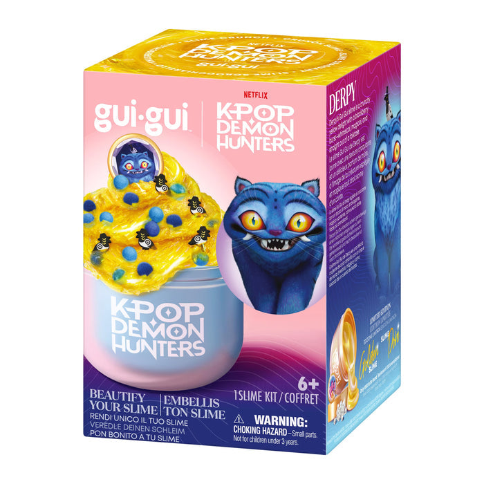 Gui Gui K-Pop Demon Hunters Slime Kit Single Jar - Derpy Crunch Slime Yellow