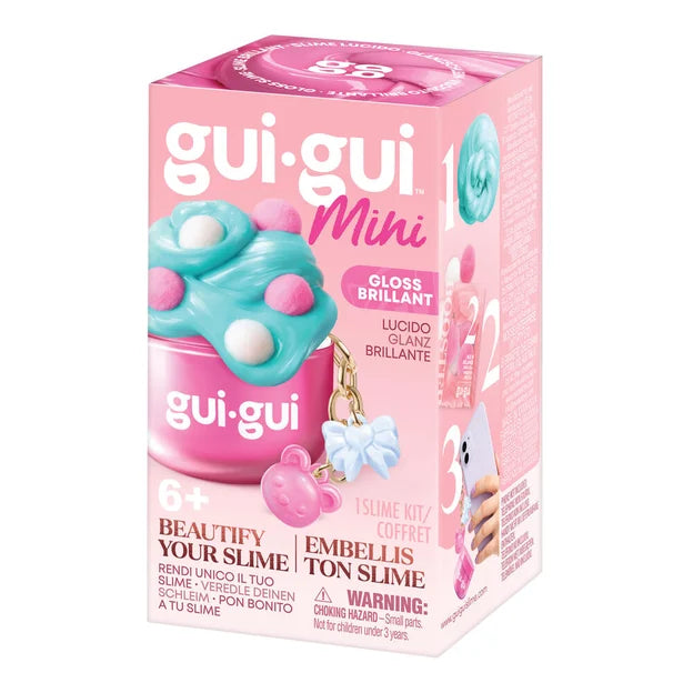 Gui Gui Mini Slime Jar Keychain - 4 Different Mini Sensory Slimes to Collect