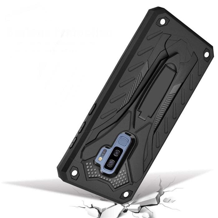 Hard silicone rugged case for Samsung Galaxy S9 Plus, 9eight5 brand, providing durable protection for your smartphone.