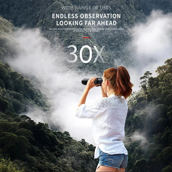Habicare HD binoculars with high magnification, featuring a sleek design and adjustable eyepieces for clear, detailed viewing.