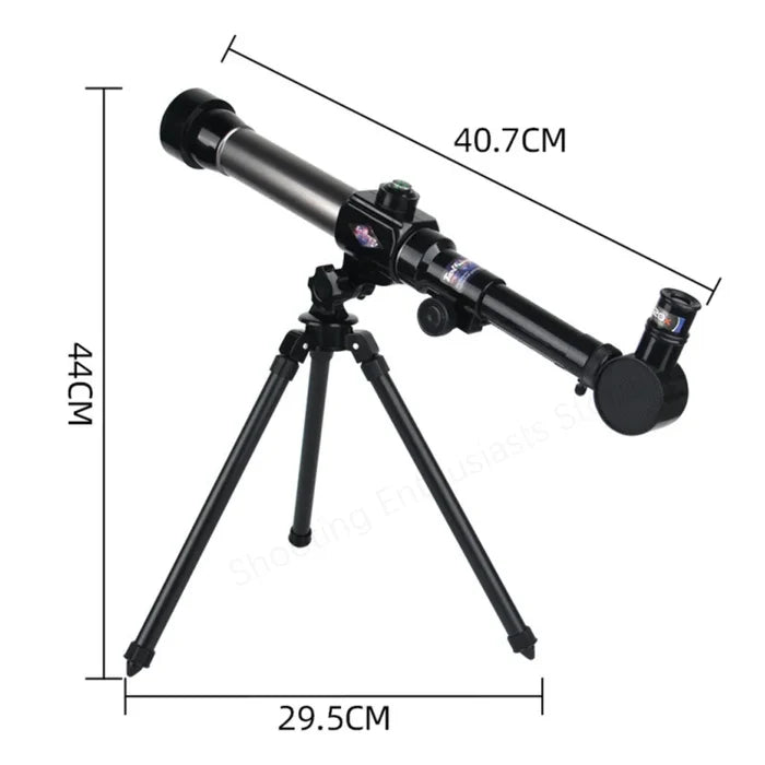 HD High-Magnification Habicare SS telescope with adjustable tripod and eyepiece for detailed astronomical viewing.
