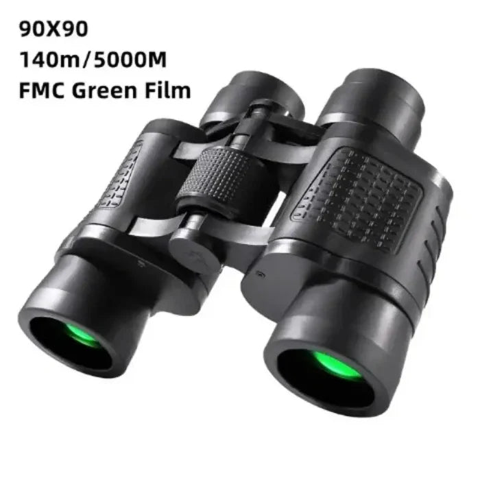 Habicare HD long-range binoculars with high power 80x80 for hunting and travel, featuring durable SS design and sleek black finish.