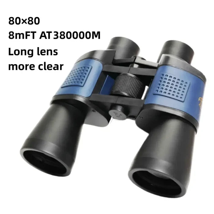 Habicare HD long-range binoculars with high power, 80x80 or 90x90, for hunting and travel, featuring a durable SS design.