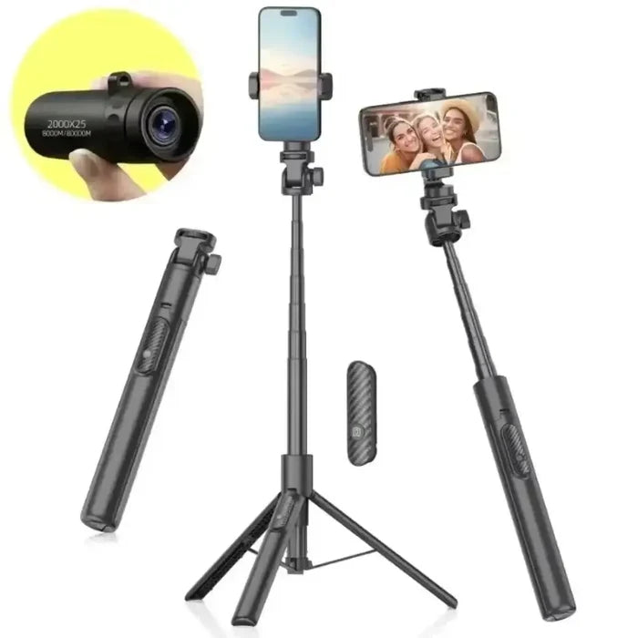 Habicare HD Monocular Telescope SS compact and portable with a 2000x25 zoom, suitable for mobile phone use.