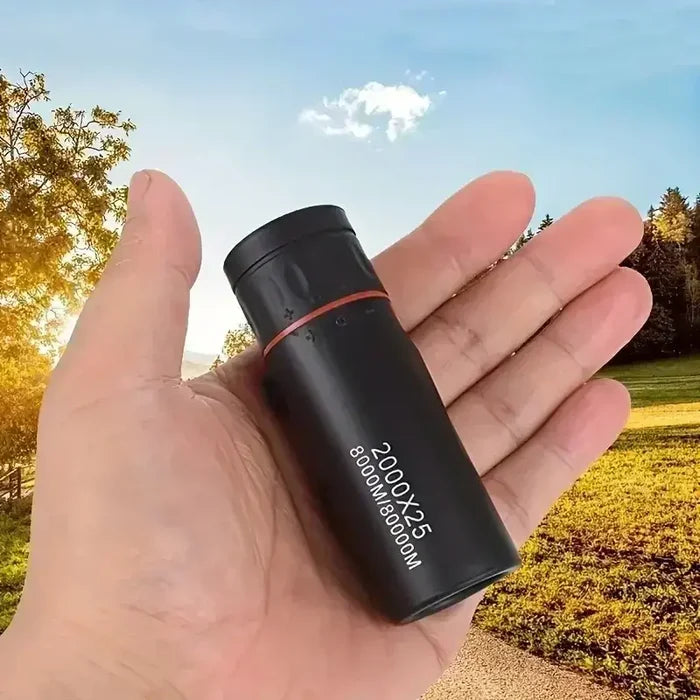Portable HD Monocular Telescope by Habicare, compact and lightweight with 25x magnification for outdoor and travel use.