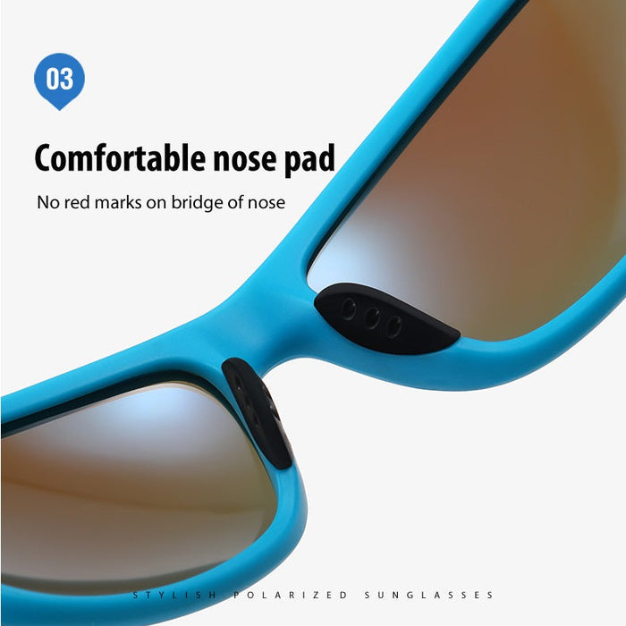 Dealonlinenz polarized sunglasses with blue ray anti-reflective hydrophobic lenses, stylish and protective for outdoor use.