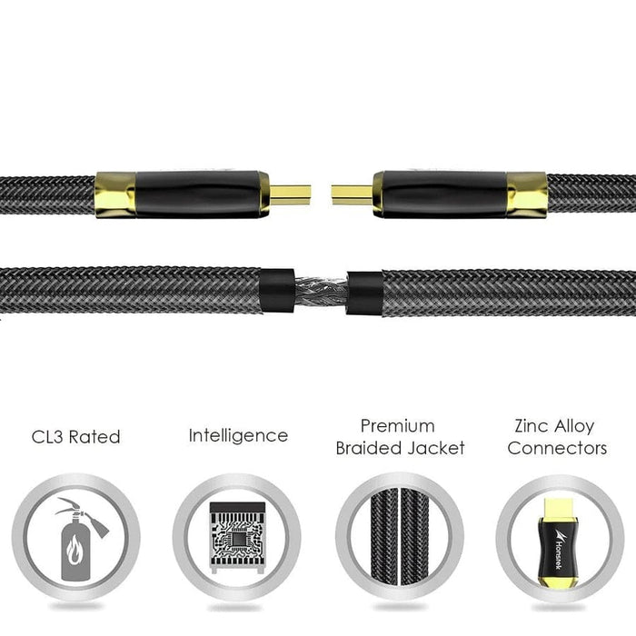 9eight5 HDMI computer and TV cable in 2m, 3m, or 5m length, suitable for connecting devices with high-quality digital video and audio.