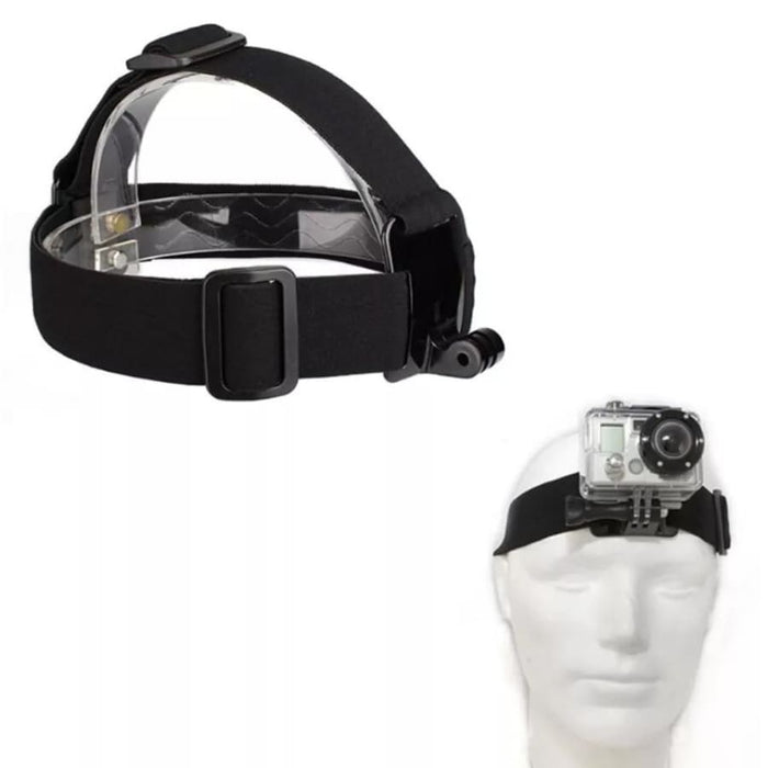 9eight5 head strap for GoPro camera, adjustable electronics accessory for hands-free filming and secure mounting.