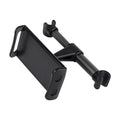 9eight5 headrest holder for iPad and tablets, with tilt and swivel features, mounted on car headrest for hands-free viewing.