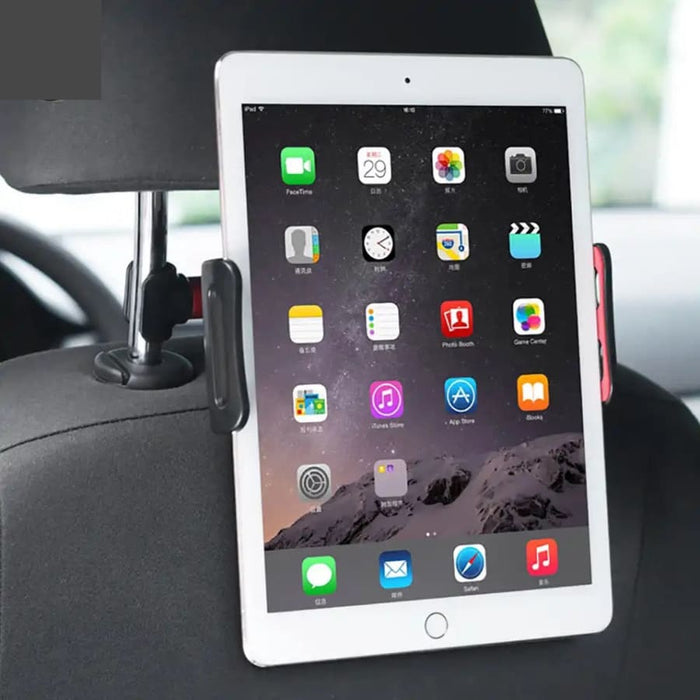 9eight5 headrest holder for iPad and tablets, adjustable tilt and swivel, fits in car headrests for hands-free device use