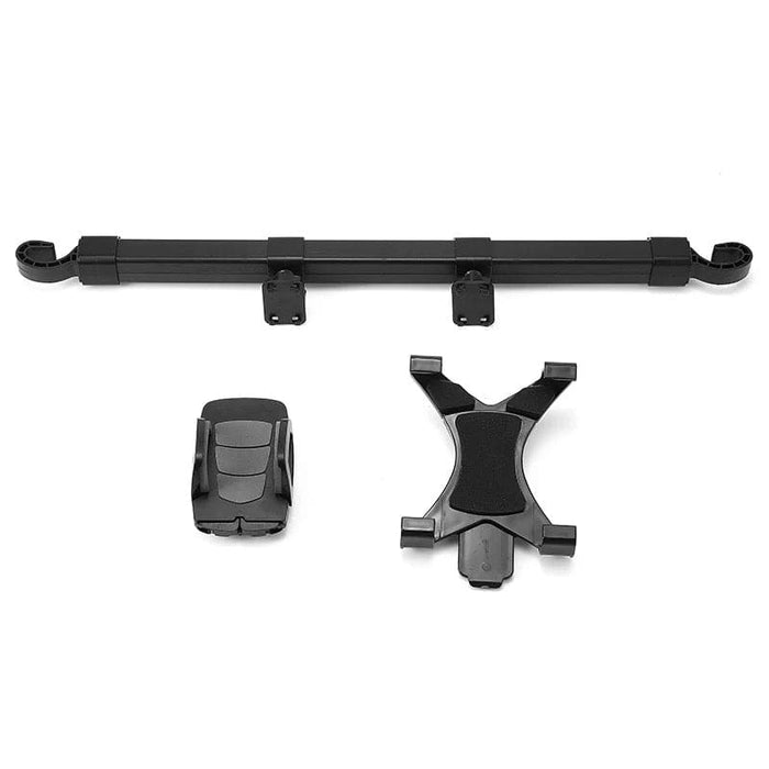 9eight5 headrest holder for universal iPad and tablets, adjustable car accessory for easy tablet viewing in vehicles.