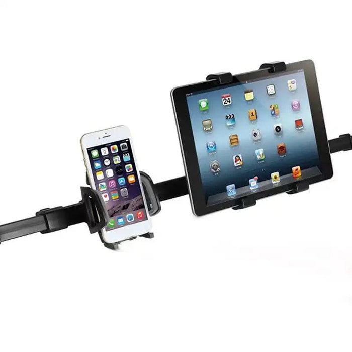 Universal headrest holder for iPad and tablets by 9eight5, securely attaches to car headrests for hands-free device use.