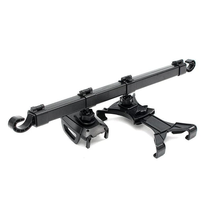 9eight5 universal headrest holder for iPad and tablets, securely attaches to car headrests for easy rear-seat viewing.