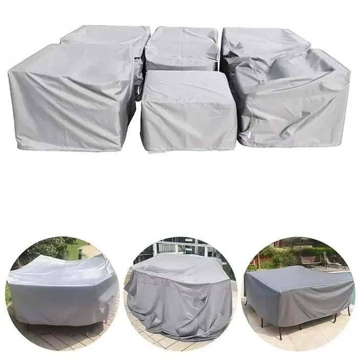 Heavy-Duty Waterproof Patio Furniture Cover by Habicare, SS size, protecting outdoor furniture from rain and weather damage.