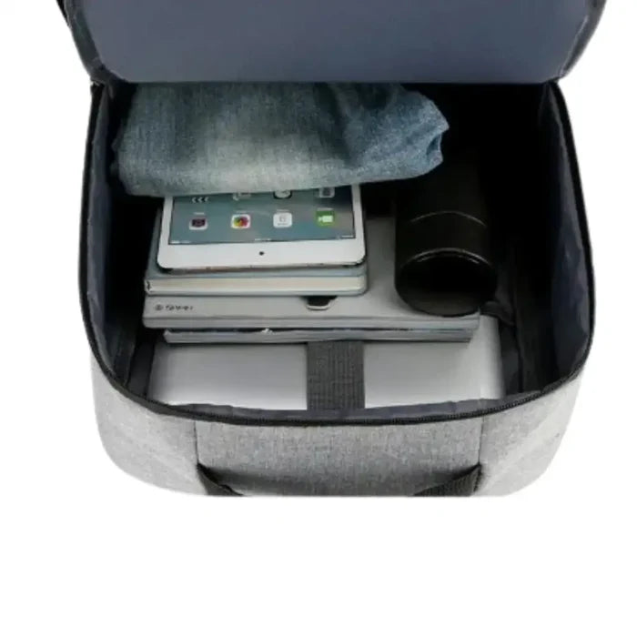 Habicare 9eight5 high-capacity waterproof laptop bag with multiple compartments and adjustable strap for travel and daily use.