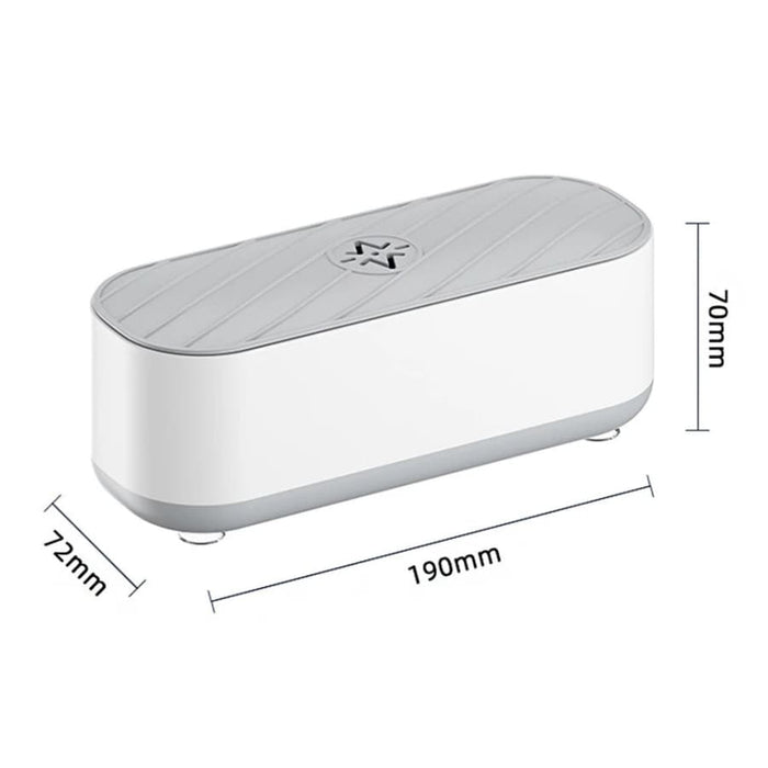 Battery-powered high frequency vibration cleaner for watch tools, featuring a 70mm to 190mm cleaning head for precise watch maintenance.