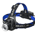 Habicare SS high-power LED headlamp for outdoor activities, featuring bright illumination and adjustable straps.