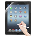 Hydrogel screen protectors for iPad 2, 3, 4 9.7-inch by 9eight5, showing the clear protective film on a tablet screen.