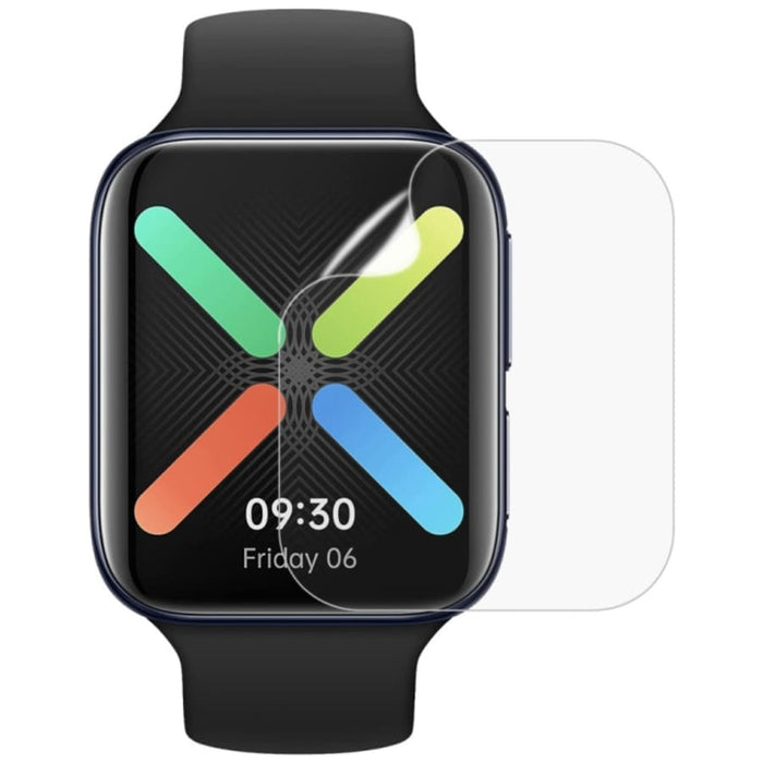 Hydrogel screen protector for Oppo Watch 2 Glacier Lake Edition, pack of 6, transparent watch case for screen protection.