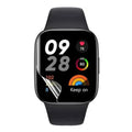 Hydrogel screen protector for Redmi Watch, original watch case from That Watch Shop, shown covering the watch screen in the image.