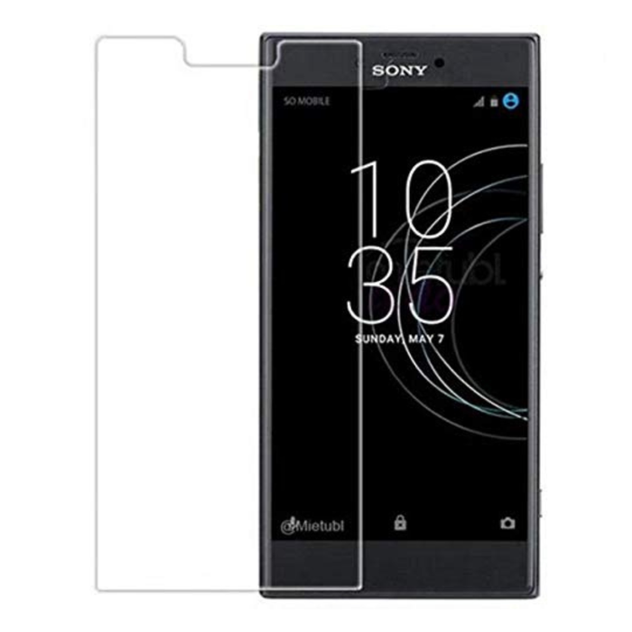 Hydrogel screen protector for Sony Xperia R1 Plus by 9eight5, showing clear, flexible film protecting the phone screen.