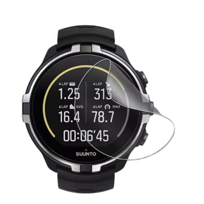 Set of six hydrogel screen protectors for Suunto Spartan Sport Wrist HR Baro watches, designed to shield the display.