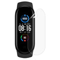 Hydrogel screen protector for Xiaomi Mi Smart Band 5, pack of 6, fits watch case for enhanced screen protection.