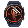 Six hydrogel screen protectors for Xiaomi Mi Watch Revolve, clear watch case protectors, shown on a white background.