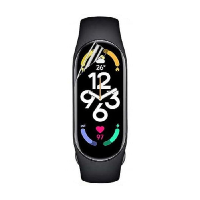 Hydrogel screen protector for Xiaomi Smart Band 7, watch case pack of 6, protective cover for fitness tracker screen.
