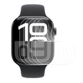 Hydrogel screen protectors for Apple Watch Series 10 42mm, dark gray, pack of 4, designed to protect the watch screen.