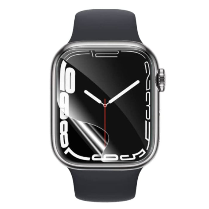 Hydrogel screen protectors for Apple Watch Series 5 44mm, pack of 6, designed to protect the watch face from scratches and impact.